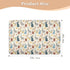 siphylline 52" 34" Retro Easter Bunnies Extra Large Resuable Baby Bed Pad Highly Absorbent Diaper Changing Pad