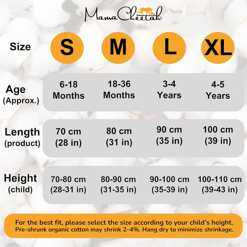 2T, 0.5 3-Pack Mama Cheetah Toddler Sleep Sack with Feet TOG Organic Cotton Baby Wearable Blankets with Legs, Baby