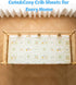 Girls,52x28x8,2 Pack,Neutral SDY Jersey Floral Crib Sheets for Baby Boys and Green Flower Standard Oval/Retangle Crib