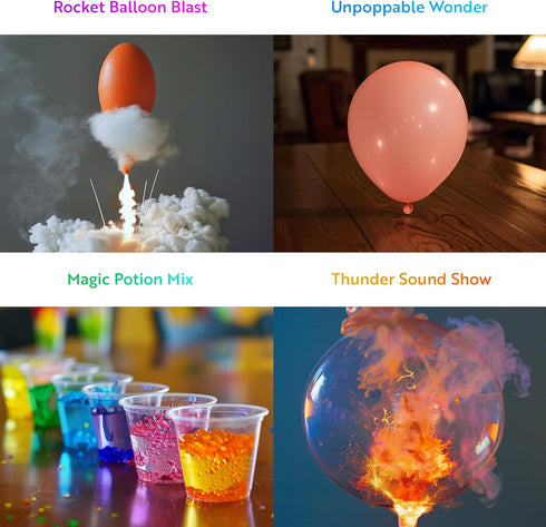 Playz Mega Kaboom! 150+ Explosive Science Experiments Kit for Kids Age 8-12, Chemistry Set STEM & Educational Toys