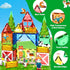 Set, Immersive 3-5, 3D Magnetic Tiles Farm Animals Storytelling Building Blocks for Toddlers Farm House STEM Toys