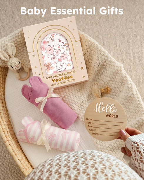 100% 0-3 2 Yoofoss Baby Swaddles for Newborns Organic Cotton, Adjustable Swaddle Months Zippers Newborn Swaddle Sack