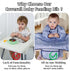 MOTEERLLU Long Sleeve Baby Feeding Bib - Highchair & Table Attachment for Weaning