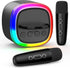 Kids Karaoke Machine, Mini Portable Bluetooth Speaker with 2 Wireless Microphones, Gift for 4-12+ Years Old