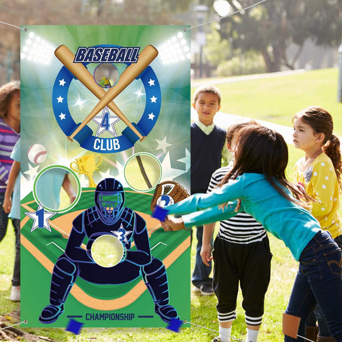 Baseball Toss Games with 3 Bean Bags, Indoor Outdoor Game for Children and Adults Party Decorations