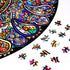 Bgraamiens Puzzle - Mandala Petals - 1000 Pieces Round Puzzle - Color Challenge for Adults and Kids
