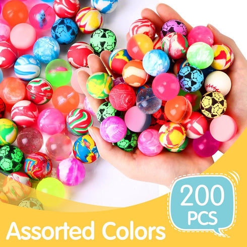 500 Pieces Bouncy Balls in Bulk, 25 mm/1 Inch Rubber High Bouncing Balls for Kids Party Favors and Outdoor Activities
