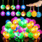 Sotiff 60 Pcs Light up Ball Spiky LED Bouncy Ball Flashing Squeaky