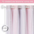 W52 L63/Per Set 2) NICETOWN Baby Room Decor, Short Window Curtains for Girls Bedroom, Mix & Match Elegance White Sheer