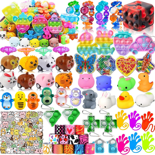 55 Pcs Pop Fidget Toys for Kids 4-12, Treasure Box Toys for Classroom Prizes, Goodie Bag Stuffers