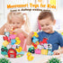Montessori Toys for Kids 3-7, Wooden Farm Animal Blocks Stacking Games, Educational Toy for 3-6 Year Olds, Birthday
