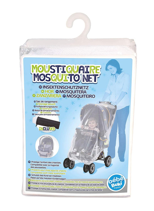 Jeep Mosquito Net for Strollers, Universal Bug Cover for Car Seat and Infant Carrier - White