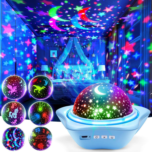 One Fire Night Light for Kids Easter Gifts, 6 Films+78 Lighting Modes