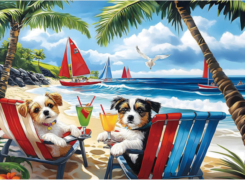 ZSYCZAO 300 Piece Jigsaw Puzzle for Adults, Kids, and Seniors Cute Dogs Puzzle,
