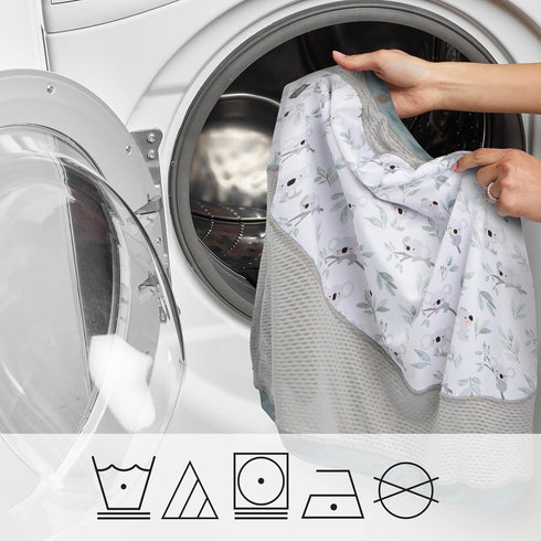 4 50+ Boppy and More Multi-use Cover, Koala, Quick-Dry UPF Knit and Breathable Mesh, Versatile for Car Seat Canopy