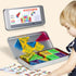 Jollynamy 3-5,Travel -36PCS Mini Magnetic Tiles with Iron Box for Kids Ages Magnet Mini Building Blocks Plane Toys