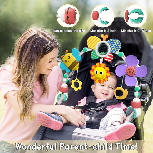 Eners Baby Play Arch Crib Toys, Activity Mobile for Pack and Play, Crib Toys for Babies