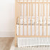 28w 52h 16d Crane Baby Wrap Around Bed Skirt for Crib, Cotton Crib Skirt for Boy's and Girl's Nursery, White, x x