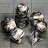 CiaraQ DND Polyhedral Dice Set - Black Dice Bag for D&D RPG MTG Role Playing Table Games