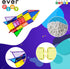 Everplay 30pc Magnetic Tile Building Block Set, Construction Magnet Tiles Toy Blocks STEM Educational Learning Kit