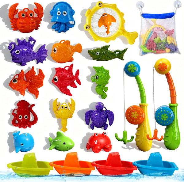 Toddler Bath Toys for Kids Ages 1-3, 22 PCS Mold Free Bath