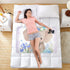 siphylline 52" 34" Cute Cartoon Elephant Purple Extra Large Resuable Changing Pad Covers Waterproof Washable Potty