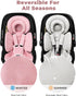 Tinlyfinly Infant Car Seat Insert with Extra Cushion for Preemie to Toddler, Reversible Newborn Carseat Insert for Baby