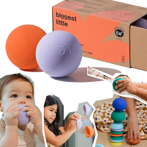 b is for Ball Food Grade Silicone Sensory Baby & Toddler Ball