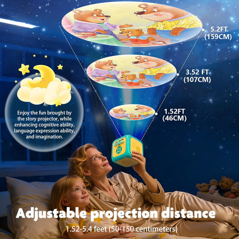 Eduboy 3+ Kids Story Projector for Toddlers,Story Dream Machine Storybook Projector with Educational Stories Music