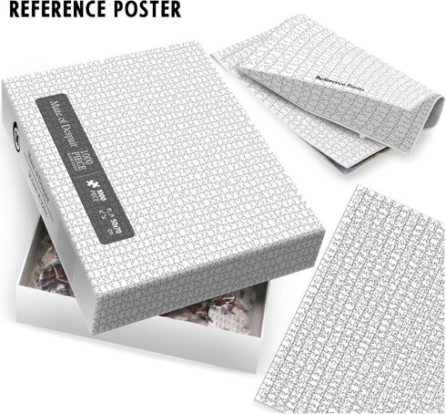 Impossible Crazy Jigsaw Puzzles for Adults 1000 Pieces, Difficult White Blank Challenging Puzzles
