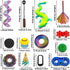 14-in-1 3D Set Printed Fidget for Adults - Sensory Anxiety Relief with Clicker, Articulated Dragon, Impossible Pyramid