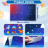 OKOOKO 41PCS Outer Space Felt Board Story Set - 43x29inch Solar System Universe Storytelling with Hooks, Astronaut