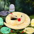 53 Inch Giant Snake Plush Mommy with 3 Babies - Realistic Golden Python Stuffed Animal Easter Gift for Kids
