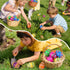 NAWITDA 36 Pack 2.4 Inch Plastic Printed Easter Eggs, Empty Fillable Eggs Bulk for Easter Egg Hunt, Easter Basket