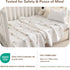 4-Layer, 42x60 Cozy NTBAY Muslin Toddler Blanket, Preschool Nap Blanket, Soft Breathable Nursery Blanket for Toddlers