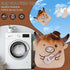 8 Inch Country Highland Cow Stuffed Animal, Cute Cow Plush Toy with Guitar and Cowboy Hat, Soft Kawaii Plushie Pillow