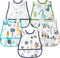 R HORSE 5Pcs Baby Bibs Set Toddler Bibs with Crumb Catcher Pocket