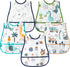 R HORSE 5Pcs Baby Bibs Set Toddler Bibs with Crumb Catcher Pocket