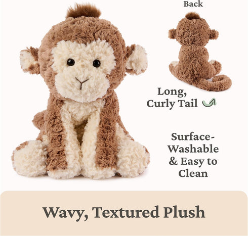 Cozys 0 10 GUND Collection Monkey Plush, Monkey Stuffed Animal for Ages and Up, Brown