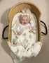 52 52 Inches, Muslin Ruffled Baby Blanket, Extra Large x Soft Breathable Cotton Crib Blanket for Newborn Infant Toddler