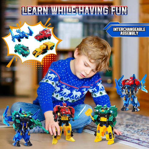 2-in-1 7.48-inch 5+, QUANTUM HEROES DINOSTER Transforming Toys, Transforming Robot Raptor Tron, Action Figure