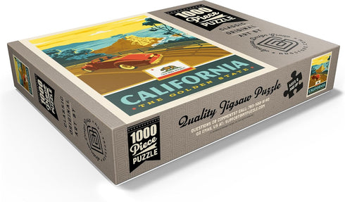 MyPuzzle California: The Golden State (Coastline) - Premium 1000 Piece Jigsaw Puzzle