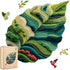 MYS AUR Wooden Puzzles for Adults, Nature Leaf Jigsaw Puzzle 200pcs, 12.2X11.5in,