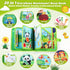 1-3, 1 Busy Book for Toddlers Montessori Toys Busy Board for Year Old, Upgraded Composite Fabric Animal Forest Quiet