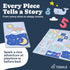 50x50 Inch Tummy TODALE Foldable Baby Play Mat - Thick Padded Floor Mat for Crawling and Time - Non-Slip, Waterproof