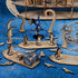 2PCS 1" CZYY Wooden Row Boat Laser Cut Hold Eight Miniatures(Not Included) Perfect for D&D, Dungeons and Dragons