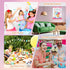 WNSIRVY 21'' 28'' 30 Pin The Cherry on The Ice Cream Game x Large Ice Cream Party Games Poster with Pcs Cherry Stickers