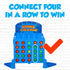 Point Games Bounce 4 in a Row - Travel Friendly Classic Board Game for Boys and Girls