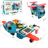 Dwi Dowellin Airplane Car Toy, Steering Wheel Toys for 3-6 Year Olds with Sound and Light, Educational Gift, Blue