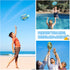 2 Pieces Water Football for Kids, 9 Inch Waterproof Beach Football for Outdoor Pool Game